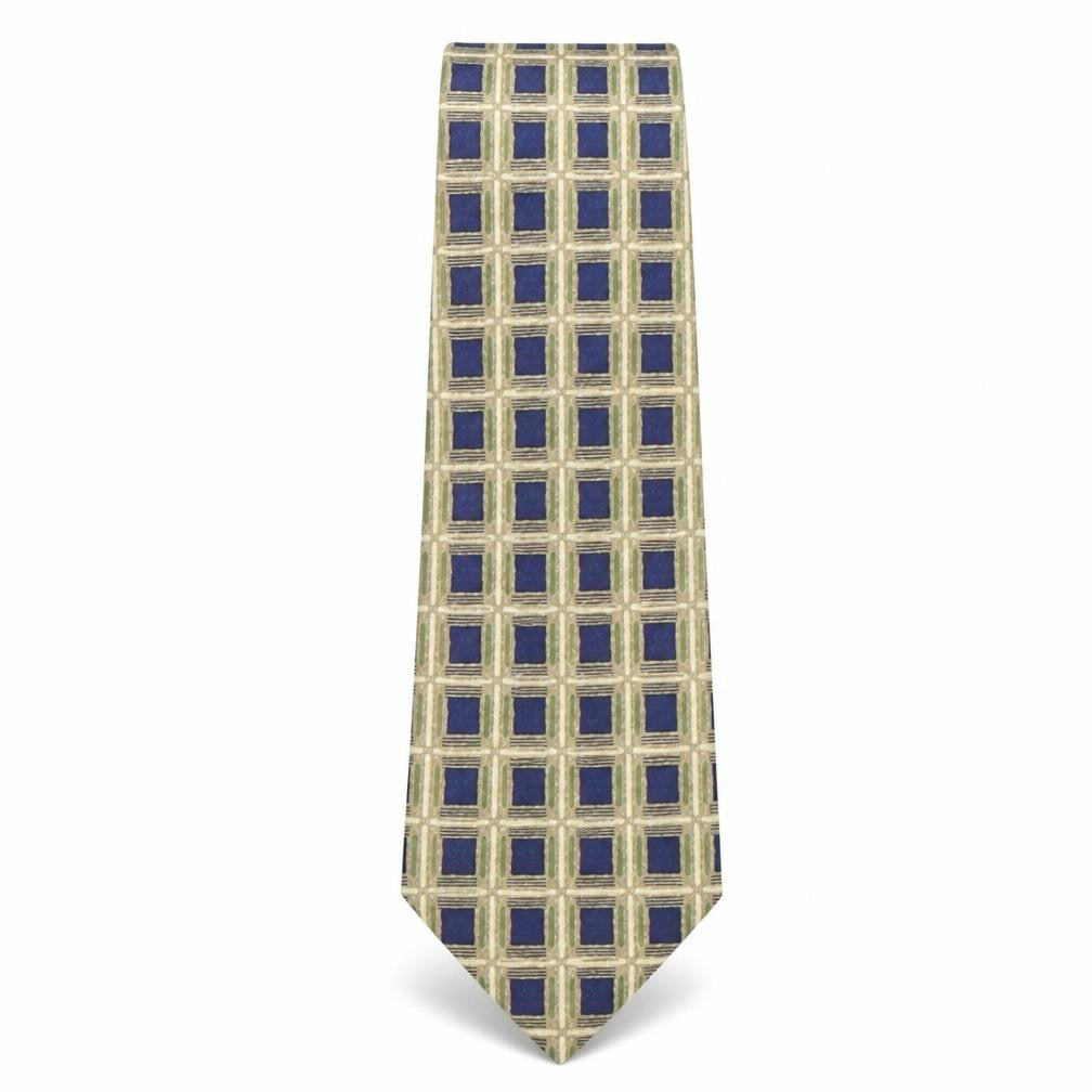 Mens Michelsons Multicoloured Plaids & Checks  Pointed Tie
