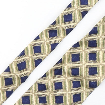 Michelsons Mens Multicoloured Plaids & Checks Silk Pointed Tie One Size