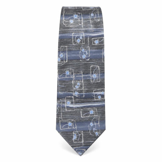Front view of BHS men’s multicoloured floral silk pointed tie one size