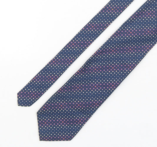 Marks and Spencer Mens Multicoloured Polka Dot Silk Pointed Tie One Size