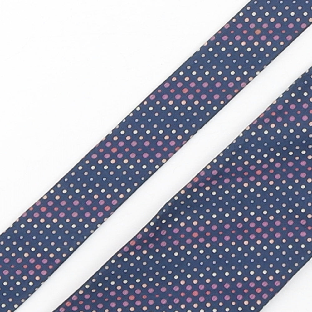 Marks and Spencer Mens Multicoloured Polka Dot Silk Pointed Tie One Size