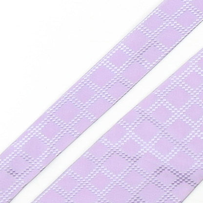 Michelsons Mens Purple Plaids & Checks Silk Pointed Tie One Size