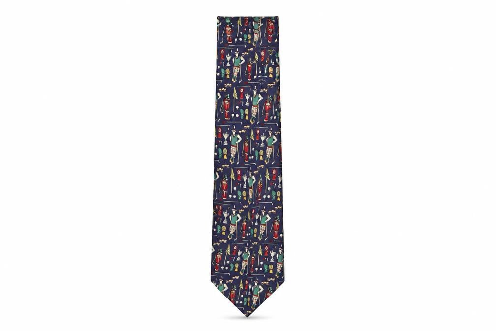 Mens Marks and Spencer Multicoloured Geometric  Pointed Tie