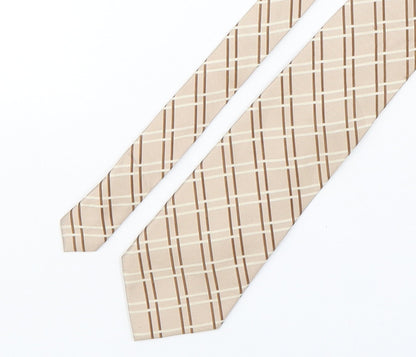 PreWorn  Mens Multicoloured Plaids & Checks Silk Pointed Tie One Size