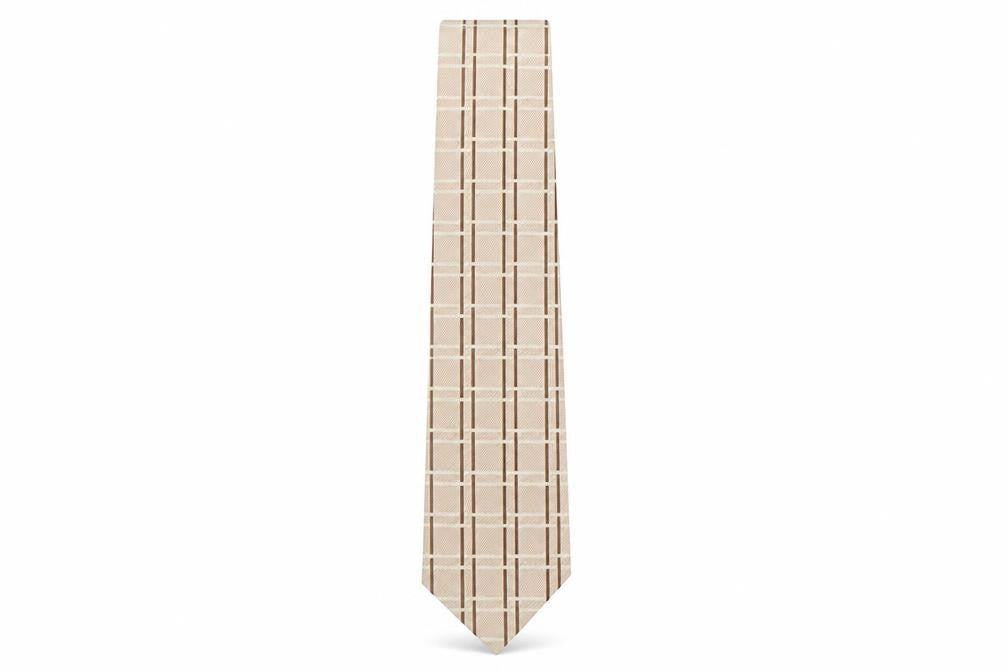 Mens PreWorn Multicoloured Plaids & Checks  Pointed Tie