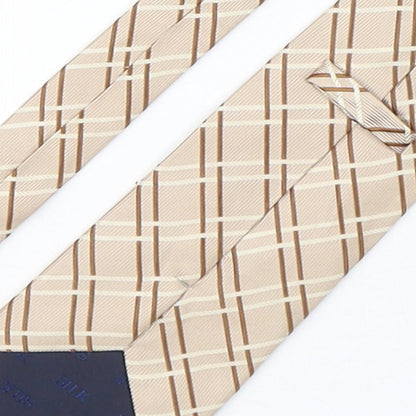 PreWorn  Mens Multicoloured Plaids & Checks Silk Pointed Tie One Size