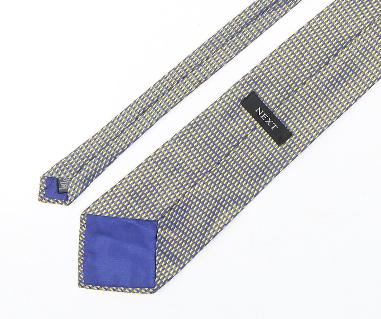 NEXT Mens Multicoloured Geometric Silk Pointed Tie One Size