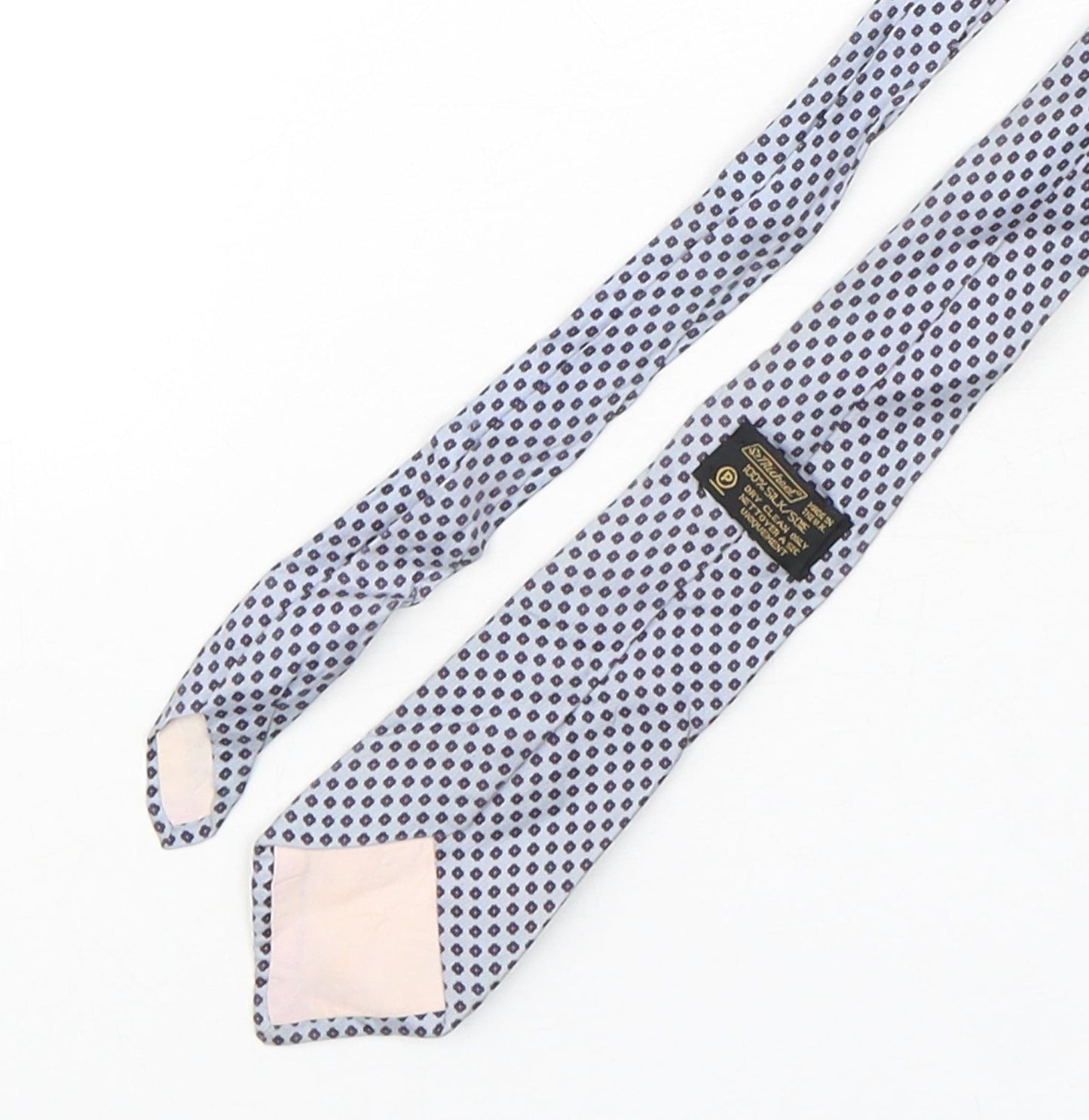 Mens StMichael Multicoloured Geometric  Pointed Tie