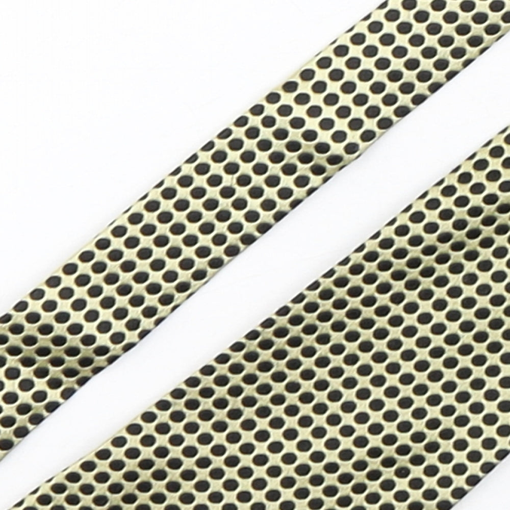 R.I. Mens Multicoloured Polka Dot Silk Pointed Tie One Size