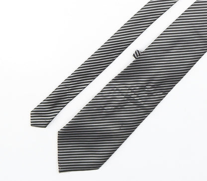 Preworn Mens Multicoloured Striped Silk Pointed Tie One Size