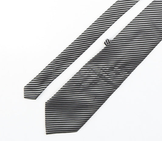 Preworn Mens Multicoloured Striped Silk Pointed Tie One Size