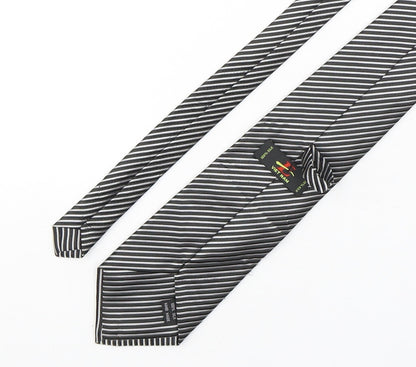 Preworn Mens Multicoloured Striped Silk Pointed Tie One Size