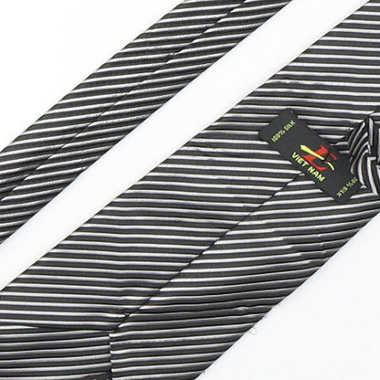 Preworn Mens Multicoloured Striped Silk Pointed Tie One Size