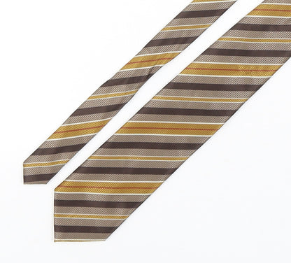 Tie Rack Mens Multicoloured Striped Polyester Pointed Tie One Size