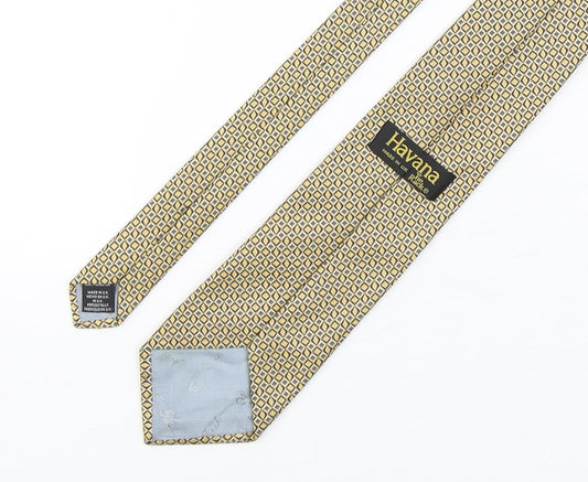 Havana Mens Multicoloured Geometric Polyester Pointed Tie One Size