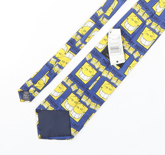 Marks and Spencer Mens Multicoloured Geometric Polyester Pointed Tie One Size