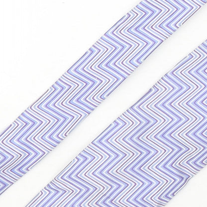 Roderick Charles Mens Multicoloured Geometric Silk Pointed Tie One Size