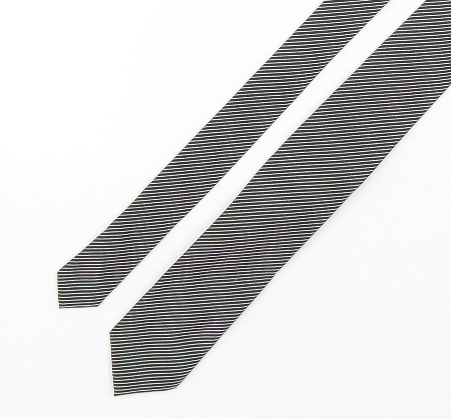 Marks and Spencer Mens Multicoloured Striped Polyester Pointed Tie One Size