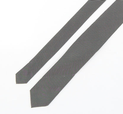 Marks and Spencer Mens Multicoloured Striped Polyester Pointed Tie One Size