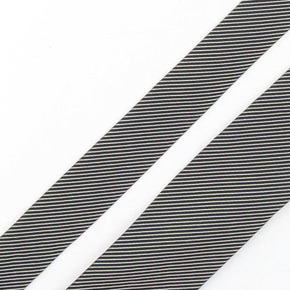 Marks and Spencer Mens Multicoloured Striped Polyester Pointed Tie One Size