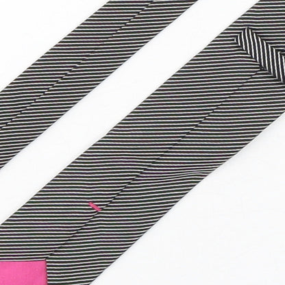 Marks and Spencer Mens Multicoloured Striped Polyester Pointed Tie One Size