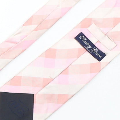 Racing Green  Mens Multicoloured Striped Silk Pointed Tie One Size