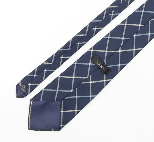 NEXT Mens Multicoloured Plaids & Checks Polyester Pointed Tie One Size