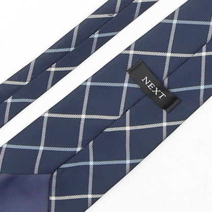 NEXT Mens Multicoloured Plaids & Checks Polyester Pointed Tie One Size