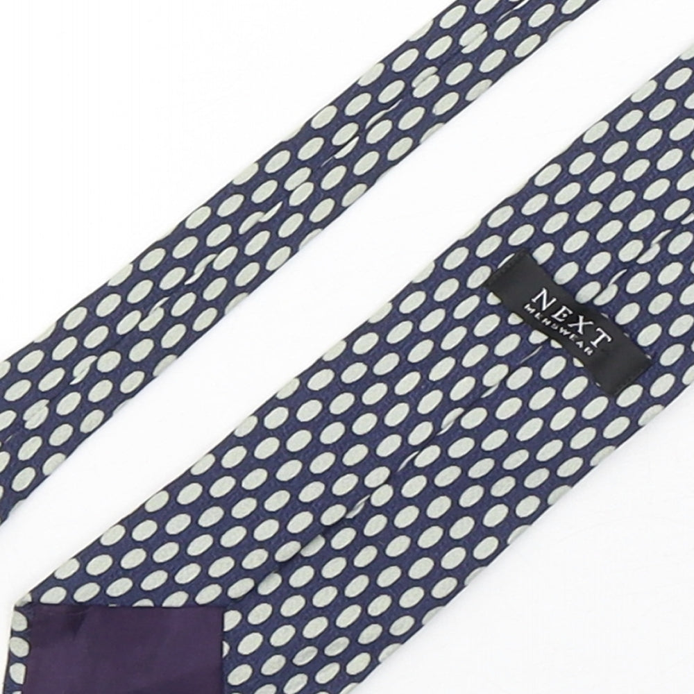NEXT Mens Multicoloured Polka Dot Silk Pointed Tie One Size