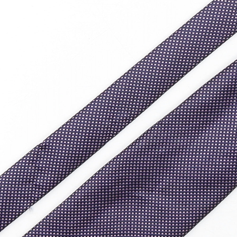 Marks and Spencer Mens Multicoloured Polka Dot Polyester Pointed Tie One Size