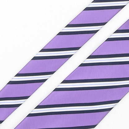 Mens BHS Multicoloured Striped  Pointed Tie