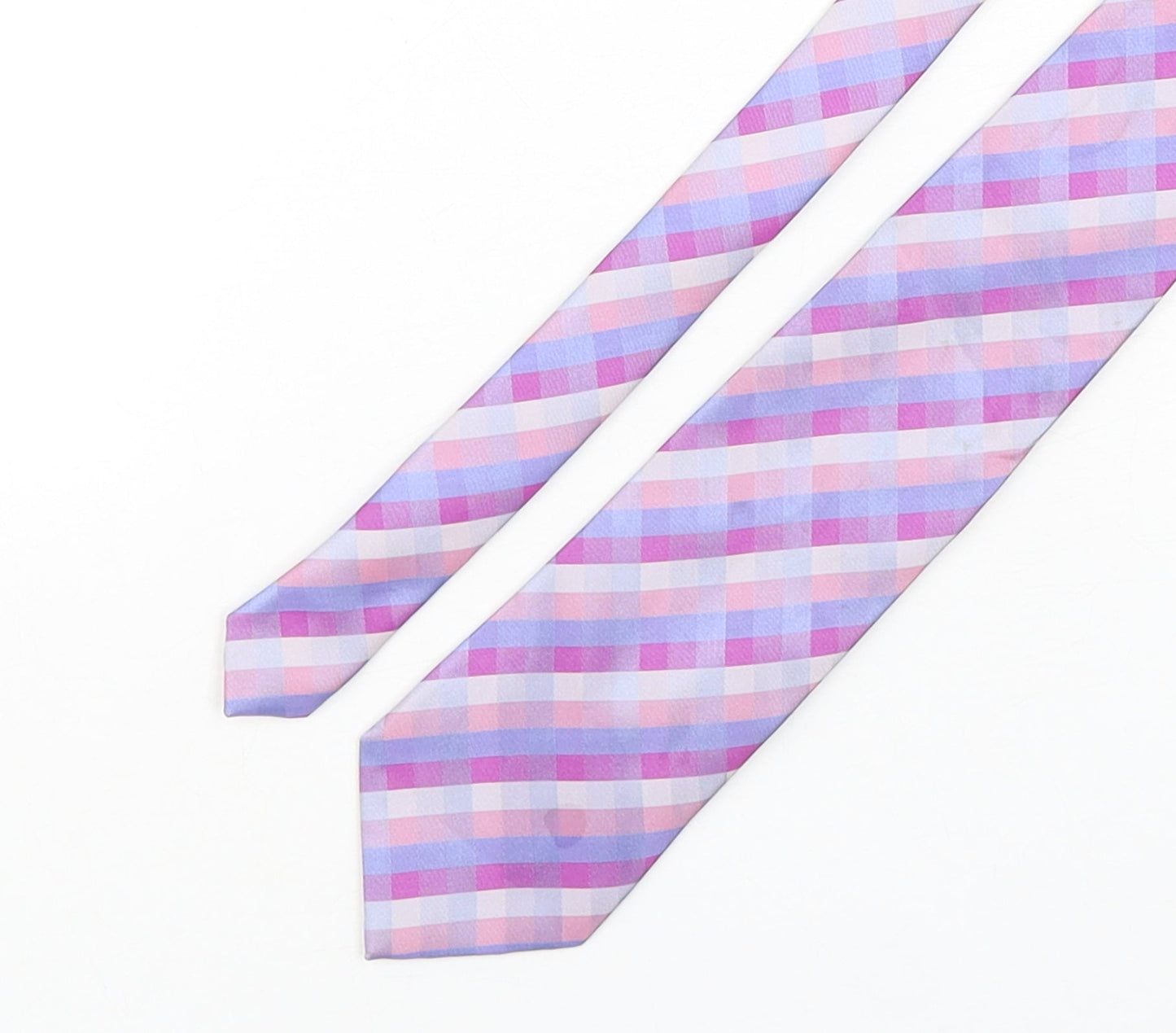 Marks and Spencer Mens Multicoloured Striped Polyester Pointed Tie One Size
