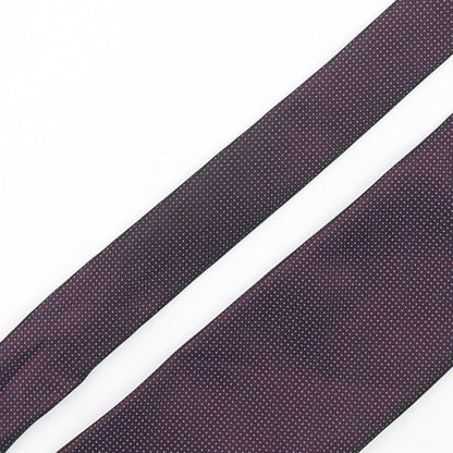 Marks and Spencer Mens Purple Polka Dot Polyester Pointed Tie One Size