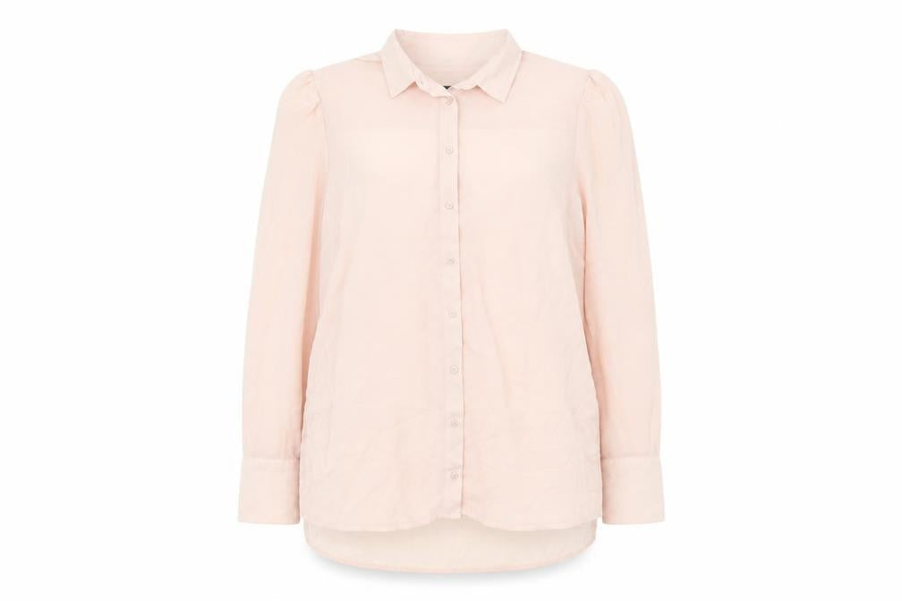 Womens UK Size 14 New Look Pink Basic Button-Up