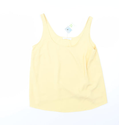 Primark Womens Yellow  Polyester Camisole Blouse Size 12 Scoop Neck