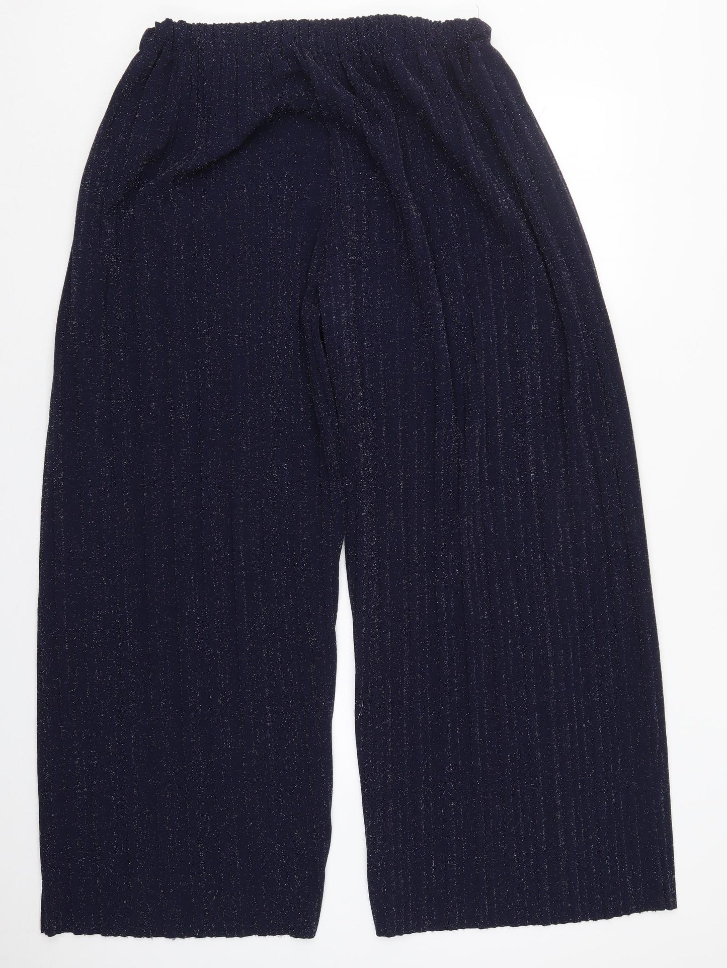 Glass Womens Blue  Polyester Trousers  Size 2XL L30 in Regular