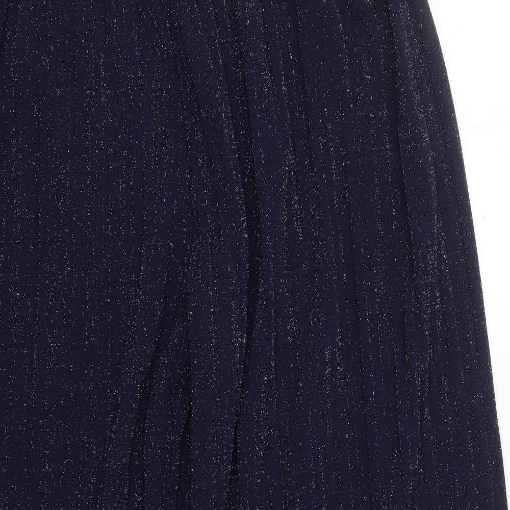 Glass Womens Blue  Polyester Trousers  Size 2XL L30 in Regular