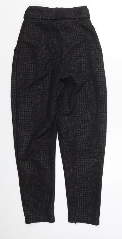 Womens UK Size 6 PRETTYLITTLETHING Regular Fit  Black Trousers
