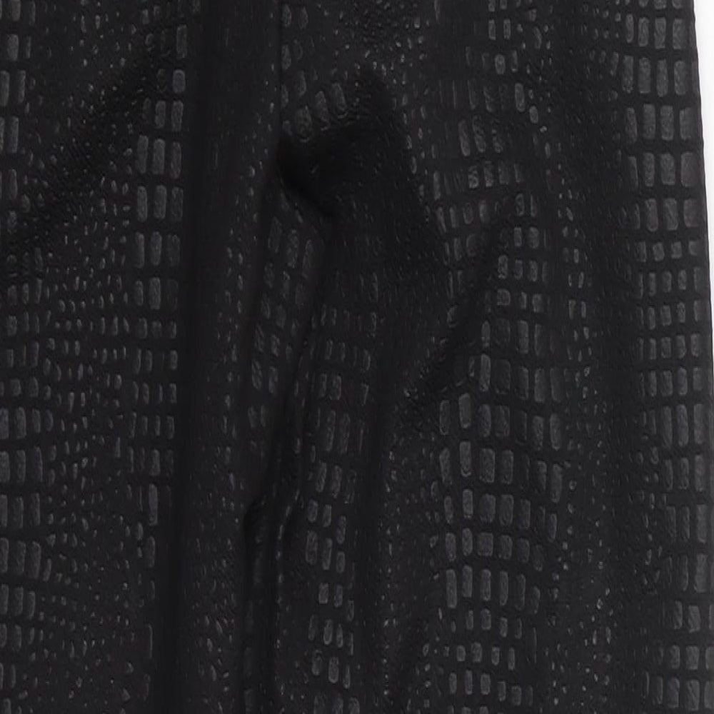 Womens UK Size 6 PRETTYLITTLETHING Regular Fit  Black Trousers