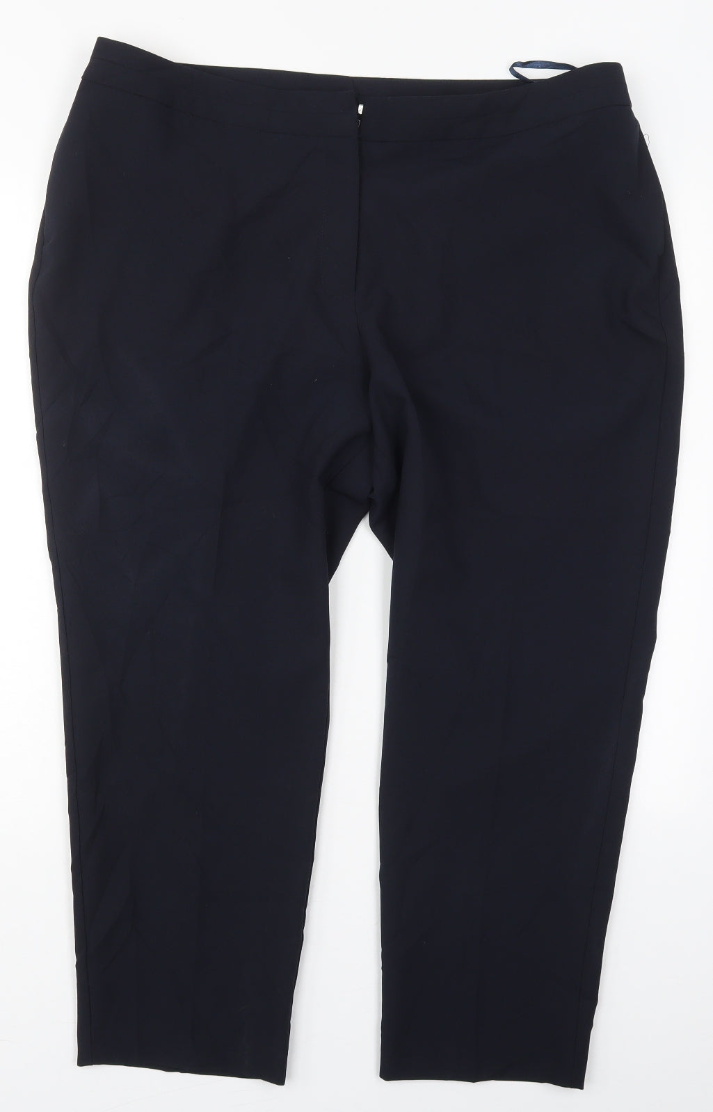 Womens UK Size 18 Preworn Regular Fit  Blue Trousers