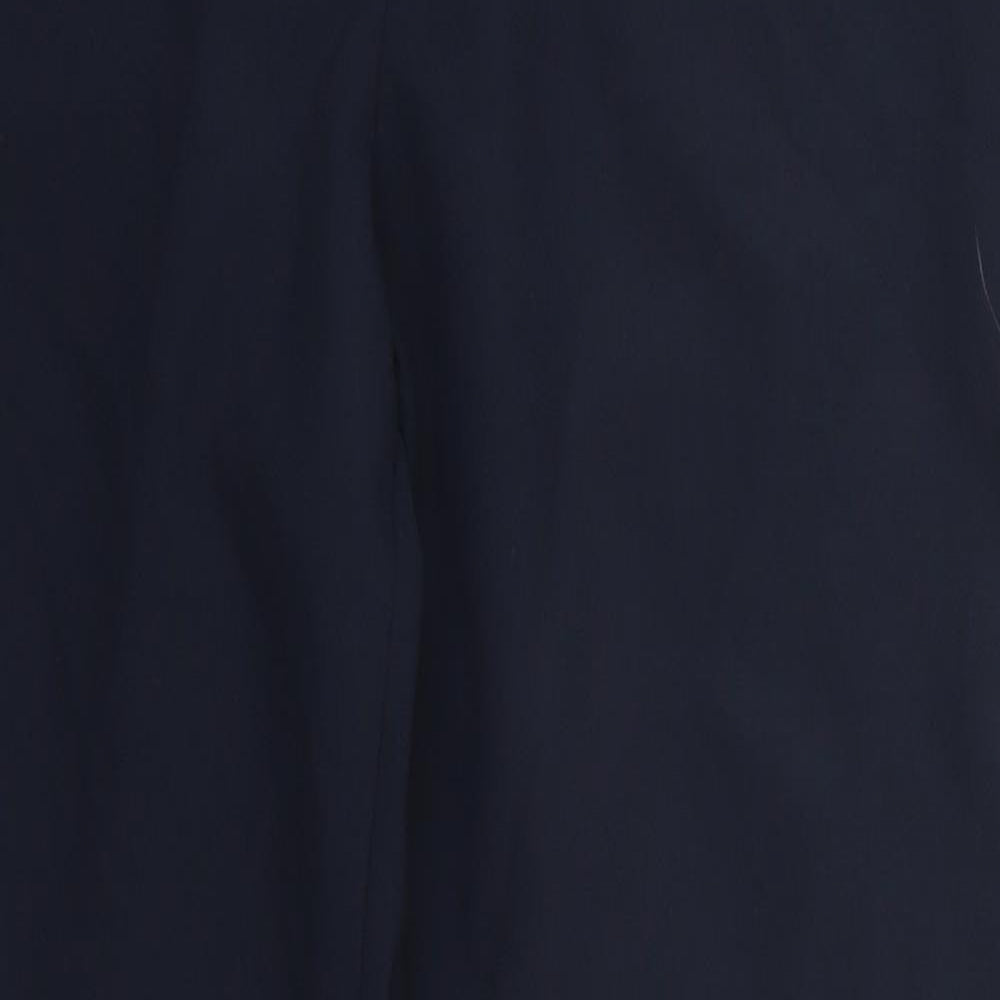 George Womens Blue  Polyester Trousers  Size 12 L25 in Regular Hook & Eye