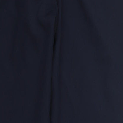 George Womens Blue  Polyester Trousers  Size 12 L25 in Regular Hook & Eye