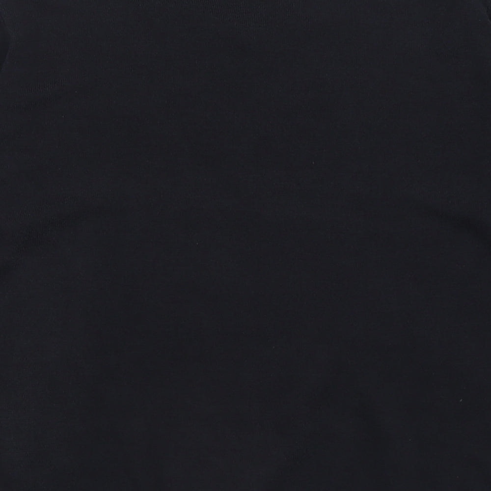 Blue Harbour Mens Black V-Neck  Acrylic Pullover Jumper Size S