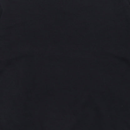 Blue Harbour Mens Black V-Neck  Acrylic Pullover Jumper Size S