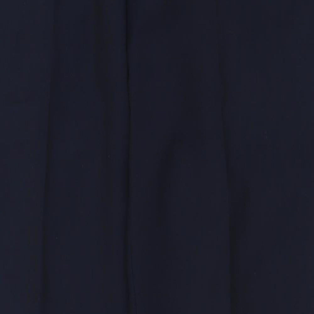 Preworn Mens Blue  Polyester Trousers  Size 36 L32 in Regular Button