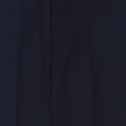 Preworn Mens Blue  Polyester Trousers  Size 36 L32 in Regular Button