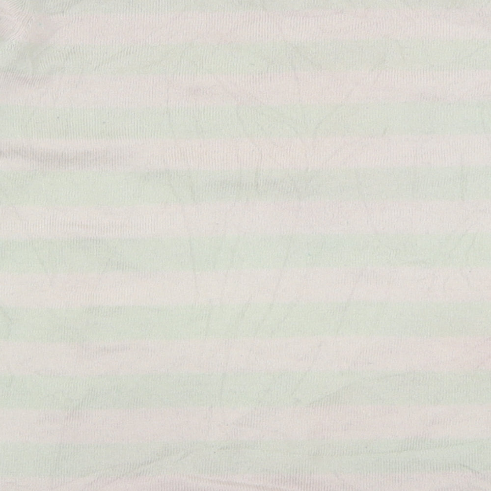 Gap Womens Green Boat Neck Striped Wool Pullover Jumper Size S