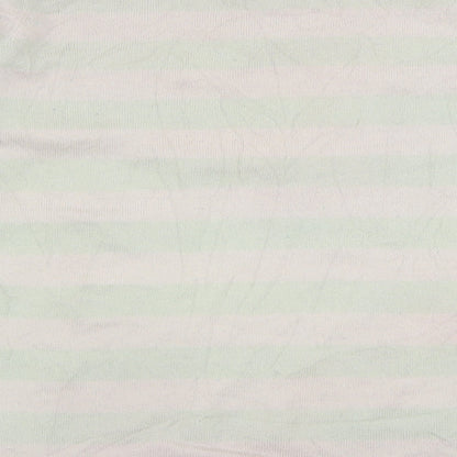 Gap Womens Green Boat Neck Striped Wool Pullover Jumper Size S