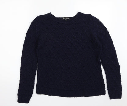 Womens UK Size 12 Debenhams Blue Pullover Jumper