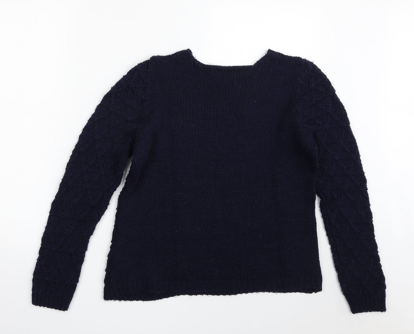 Womens UK Size 12 Debenhams Blue Pullover Jumper